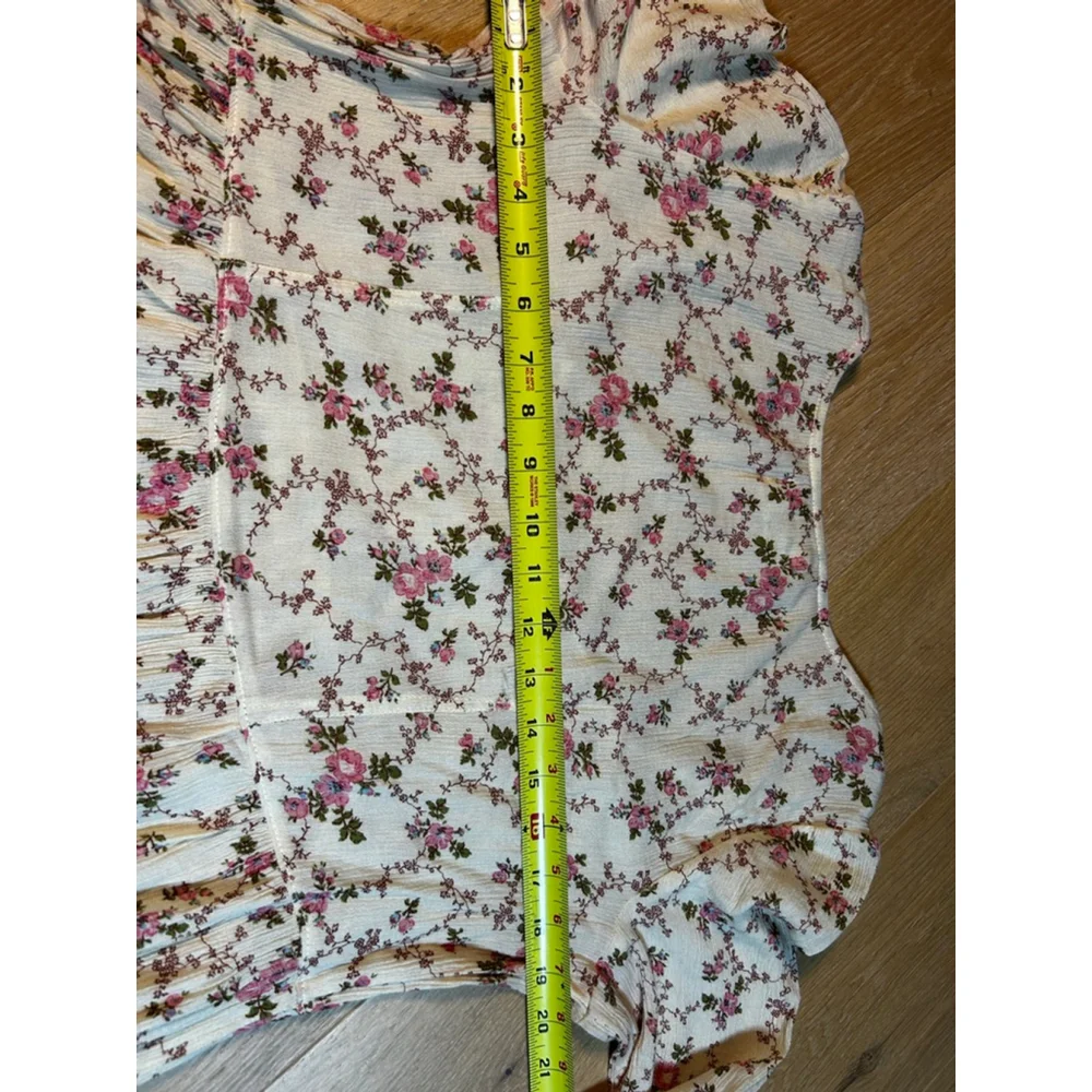 Y2K Ralph Lauren Floral Babydoll Mini Dress | Coastal Cowgirl Cottagecore - Picture 6 of 7